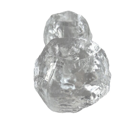 KOSTA BODA Ann Wolff Snowball Candle Holders Votive 4 pc Set L SWEDEN With Box - Picture 9 of 11